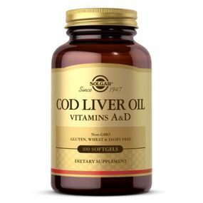 Витамин Solgar Витамины A и D из печени норвежской Трески, Cod Liver Oil & (SOL00940) - Топ Продаж!