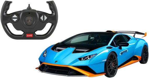 Машинка Rastar Lamborghini Huracan STO 1:14. Блакитний