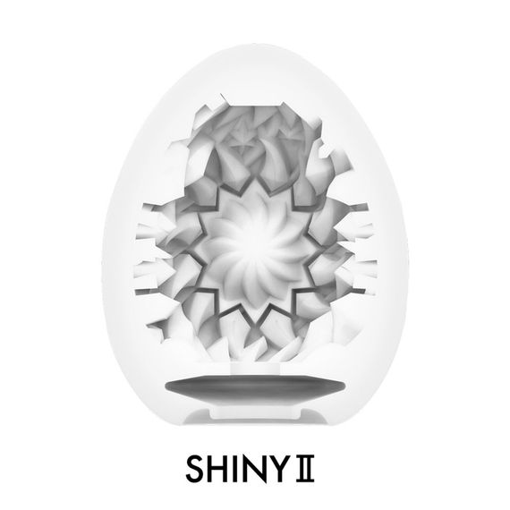 Мастурбатор-яйце Tenga Egg Shiny II, щільний TPE, пробник лубриканту 5 мл | Зображення 2