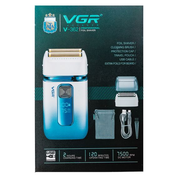 Електробритва VGR V-362 професійна для сухого гоління, синя | Зображення 8