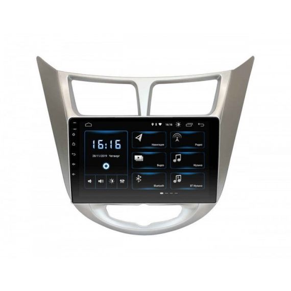 Штатная автомагнитола Hyundai Accent 2010-2016 (9") Android 10.1 4/32 белая (MER-14097_5463) | Зображення 4