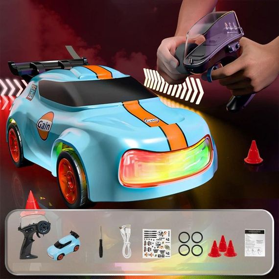 Дріфт-машина на радіокеруванні SHT K13 (1:64) Rally Car 2.4G Blue | Зображення 2