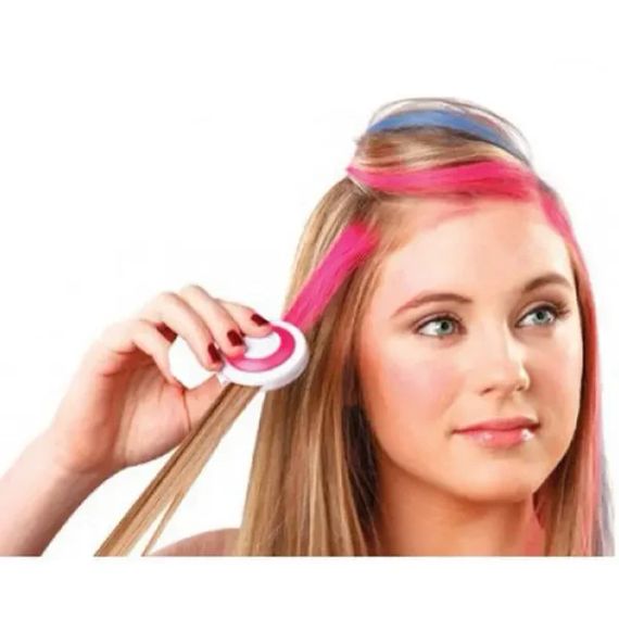 Кольорові крейди для фарбування волосся Hot Huez 4 кольори | Зображення 3