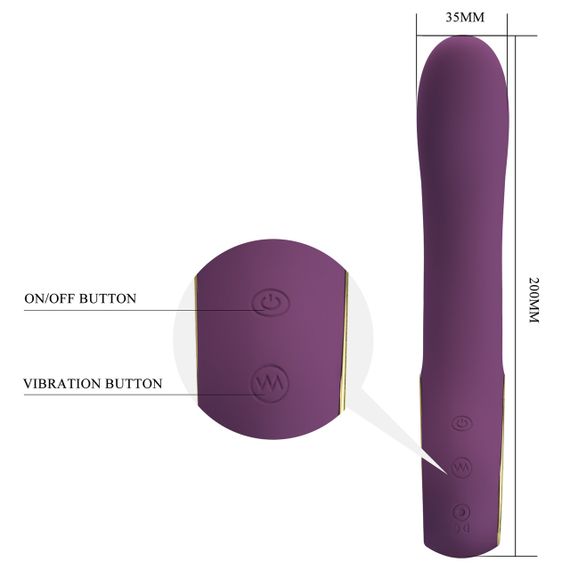 Вібратор Pretty Love Ethan purple, 12 vibration functions Mobile APP Long-distance Control Sex Aura | Зображення 4
