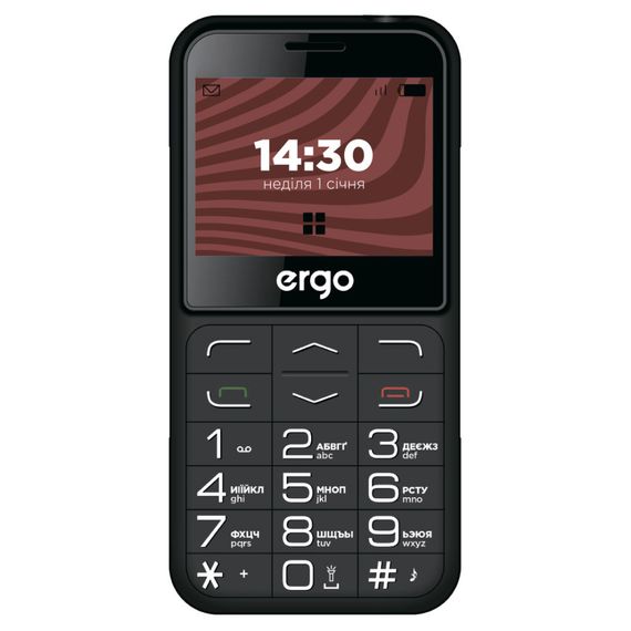 Мобільний телефон Ergo R231 Black | Зображення 1