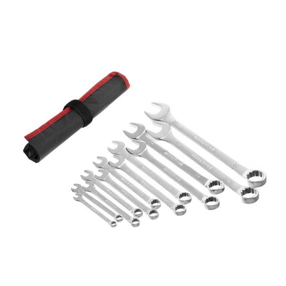 Набір ключів комбінованих, 12 од., 8-30 мм, Cr-V, чохол INTERTOOL HT-1251 | Зображення 1