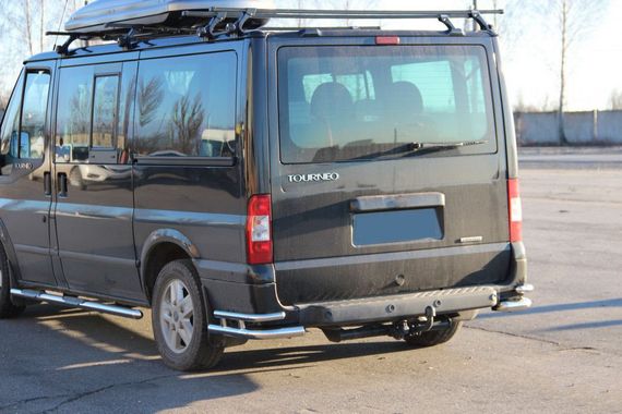 Задняя защита AK002 (нерж.) для Ford Transit 2000-2014 гг | Зображення 2