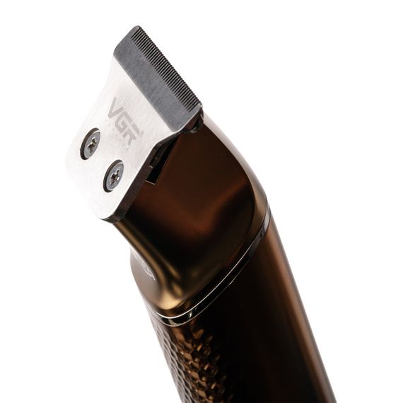 Тример для стрижки VGR V-986 з насадками та USB, золото | Зображення 5