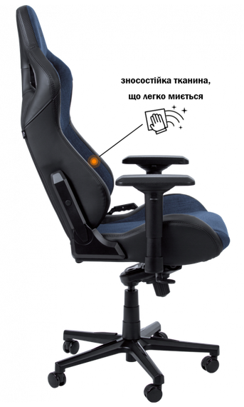 Кресло геймерское GT RACER X-8005 Dark blueBlack | Зображення 3