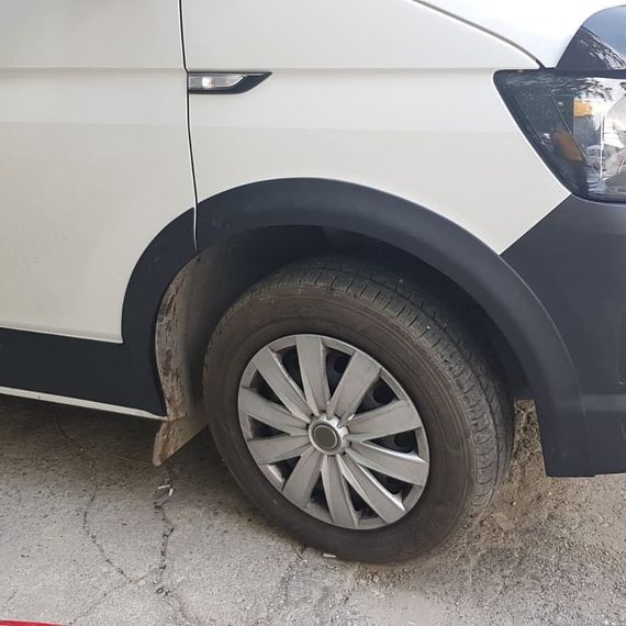 Комплект молдингів і арок (11 деталей) 2015-2019, 1 бокова дверка, Довга база для Volkswagen T6 2015-2024, 2019-2024 рр | Зображення 1