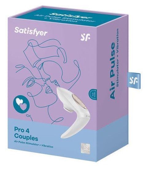 Вакуумний кліторальний вібратор - Satisfyer Pro 4 Couples Sex Aura