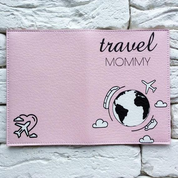 Обложка для паспорта Travel mommy 3 (розовый) | Зображення 2
