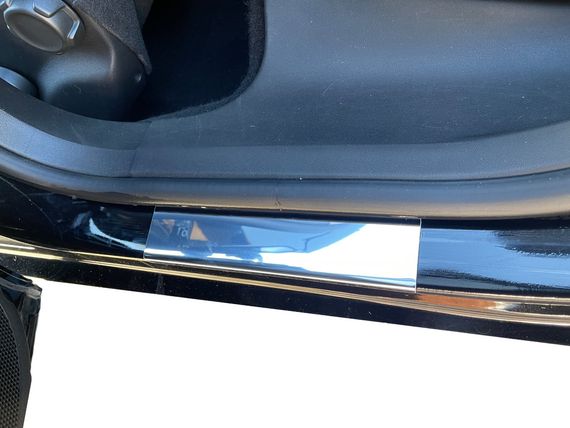 Накладки на пороги Carmos (4 шт., нерж.) для Citroen C-4 2010-2024 рр | Зображення 1