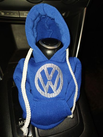 Чохол кофта Худі аксесуар на КПП  Car Hoodie фольцваген Volkswagen синій подарунок автомобілісту 10070