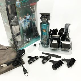 Триммер с регулируемой длиной VGR, Набор для стрижки с зарядкой, Машинка для стрижки волос домашняя XG-37