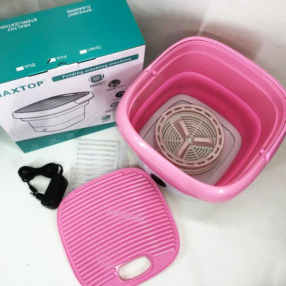 Портативна пральна машина MAXTOP, Міні пральна машина відро для дачі UW-54 | Зображення 6