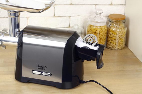 Мясорубка электрическая Magio MG-269, 2400 Вт, с металлическим шнеком и реверсом, для дома и кухни | Зображення 5