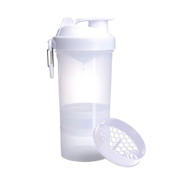 Спортивний шейкер SmartShake Original2GO 600ml Pure White | Зображення 1