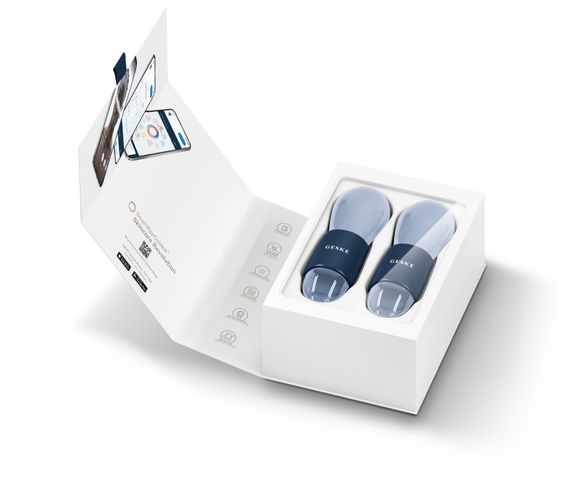 Подвійний масажер для очей GESKE Cool&Warm Duo Eye Massager 7в1 midnight | Зображення 8