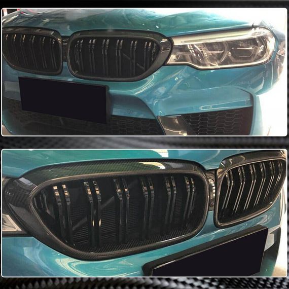 Ніздрі M-Look V1 (2017-2020, Карбон) для BMW 5 серія G30/31 рр | Зображення 2