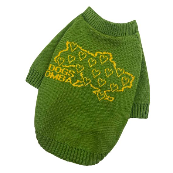 Светр в'язаний Україна оливка жовтий Y-276 | Зображення 1