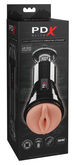 Мастурбатор с вибрацией Pipedream Extreme Elite Manhood Compressor Sex Aura | Зображення 1
