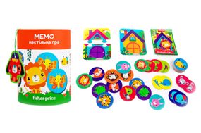Настільна гра "Fisher Price. Мемо" в тубусі VT2910-04 VladiToys
