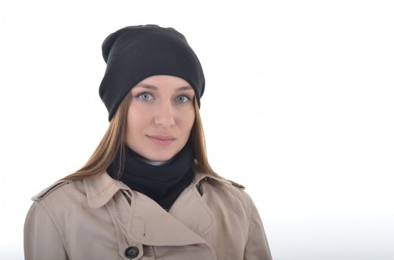 Шапка 4Profi черная ангора размер L 21248