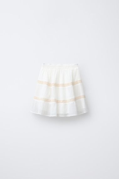 Підліткова спідниця для дівчинки Zara 164 см Біла (26021009F) | Зображення 1