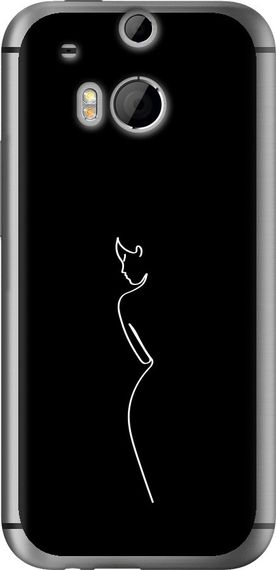 Чехол на HTC One M8 dual sim Силуэт1 "4590u-55-17620"
