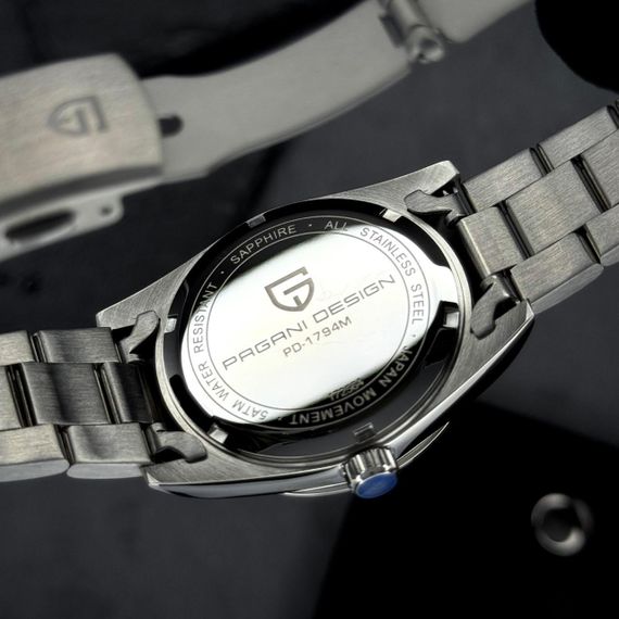 Чоловічий годинникPagani Design PD-1794M Silver-Green | Зображення 7