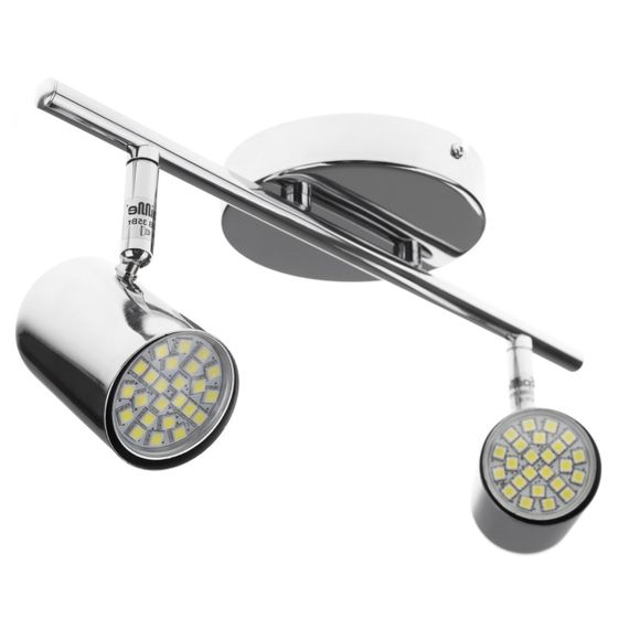 Светильник настенно-потолочный спот поворотный накладной HTL-180/2 GU10 CH | Зображення 1