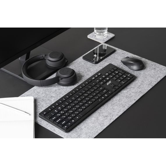 Клавіатура 2E KS260 Wireless Black (2E-KS260WB) | Зображення 9
