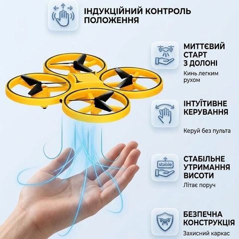 Бюджетний безпілотник з WiFi камерою для селфі, Бюджетний квадрокоптер з камерою, Іграшковий дрон DS-65 | Зображення 7