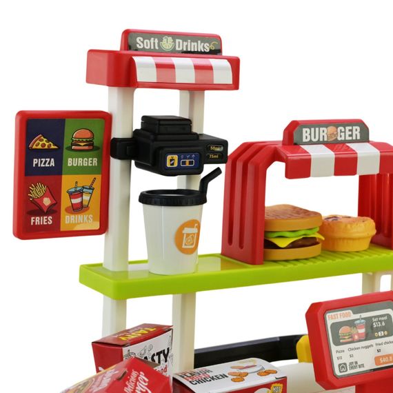 Дитяча іграшкова кухня "Фаст-фуд" 668-159/160(Green) з аксесуарами | Зображення 2