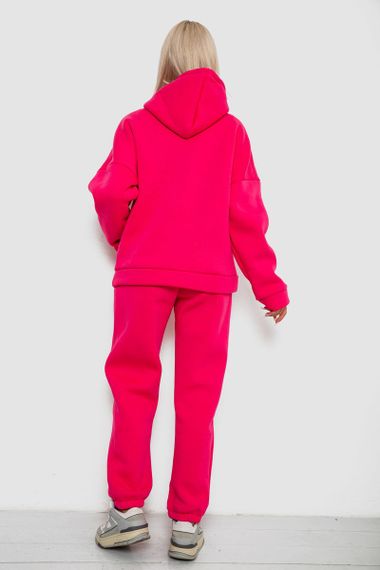 Спортивный костюм женский на флисе, цвет малиновый, 238R5726 | Зображення 3