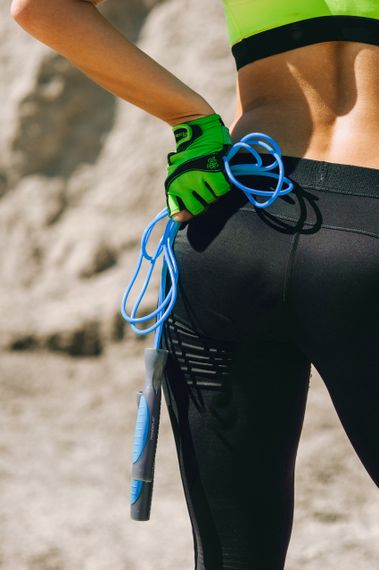 Скакалка PowerPlay 4204 Classic Jump Rope Блакитна (2,7m.) | Зображення 4