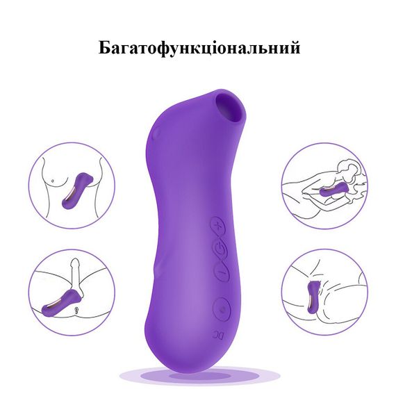 Вакуумний стимулятор клітора (фіолетовий, USB) | Зображення 3