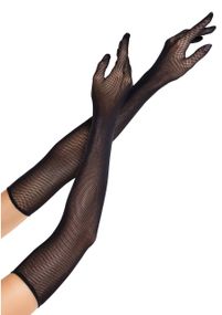 Мітенки Leg Avenue Opera Length Fishnet Gloves Black One Size Sex Aura