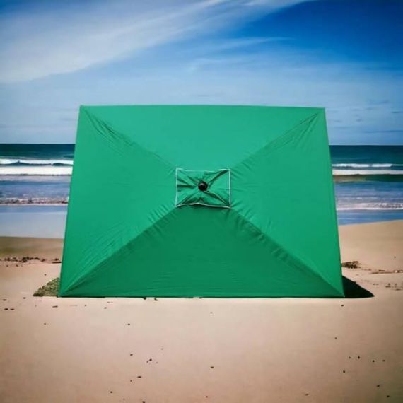 Зонт пляжный 2*3 м со светоотражающим покрытием Зеленый