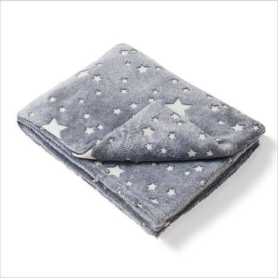 Плед, що світиться в темряві, плюшеве покривало Blanket kids Magic Star 150х100 см флісова ковдра. RJ-797 Колір: сірий | Зображення 5