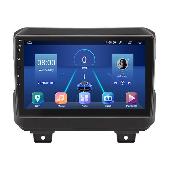 Штатна магнітола Lesko для Jeep Wrangler IV (JL) 2017-н.в. екран 9" 6/128Gb 4G Wi-Fi GPS Top Джип