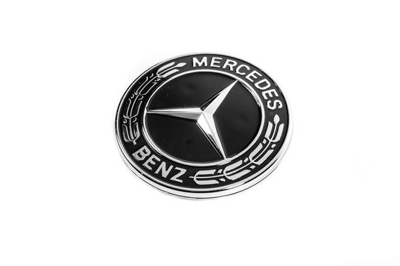 Заглушка вместо эмблемы на капот Mercedes (черная, 57мм) для Тюнинг Mercedes