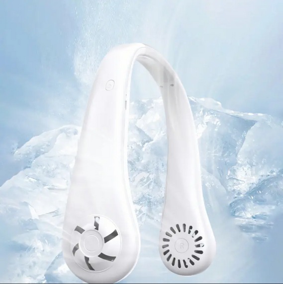 Вентилятор Безлопатевий мінівентилятор для шиї з 3 рівнями обдування акумуляторний   знижка | Зображення 2