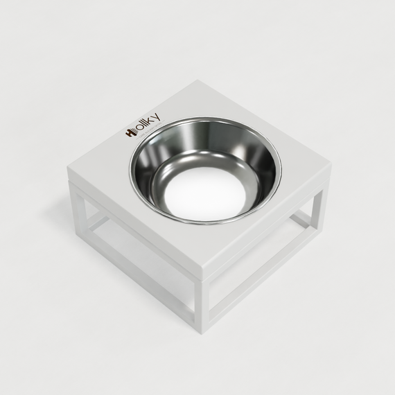 Миска на підставці для котів і маленьких собак Hollky Base Solo S (1 × 0,45 л) Solo S-18187-WHWH | Зображення 5