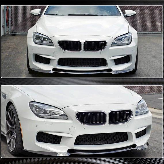 Накладка на передній бампер Lip V1 (для M6, Карбон) для BMW 6 F12/F13/F06 2011-2018 рр | Зображення 4
