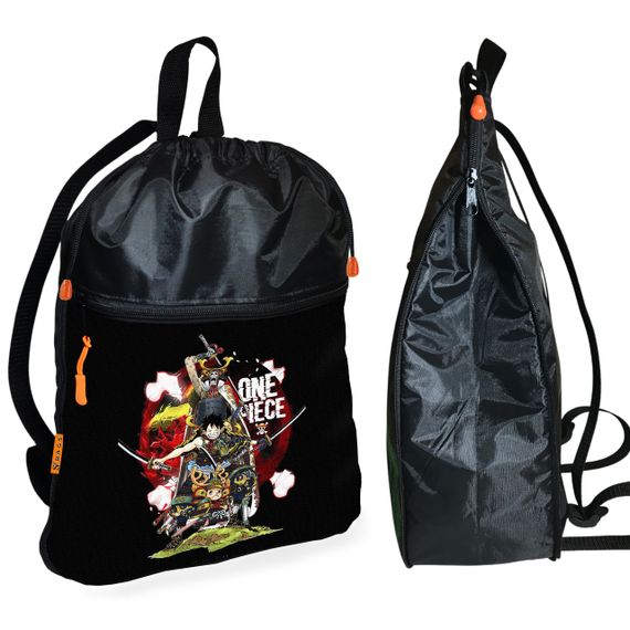 Рюкзак-мішок для взуття, спортивної форми Аніме One Piece дитяча сумка для змінки з розширювачем (01213)
