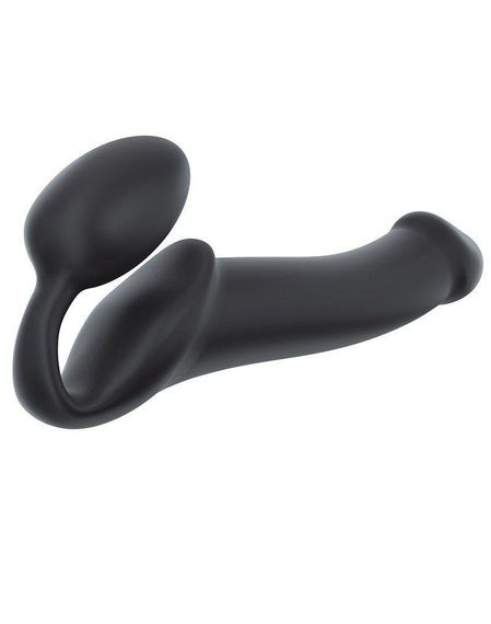 Безремінний страпон Strap-On-Me Black L, повністю регульований, діаметр 3,7 см Sex Aura | Зображення 2