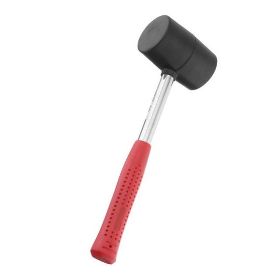 Киянка гумова 450 г металева ручка INTERTOOL HT-02311 | Зображення 1