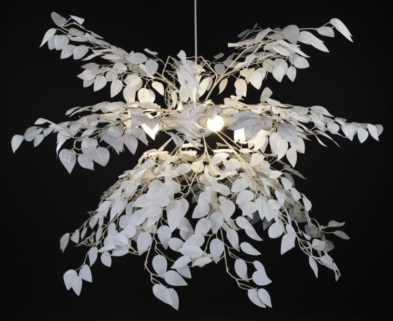 Люстра підвісна на 4 лампочки 27741 Білий 70-210х110х110 см. | Зображення 2